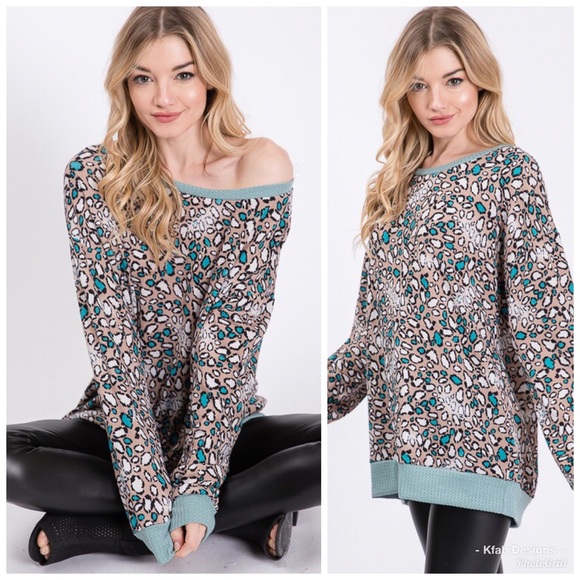 ❤️ LAST 1! - LAST CHANCE!! Animal Print Oversized Super Soft Top! - Picture 3 of 4